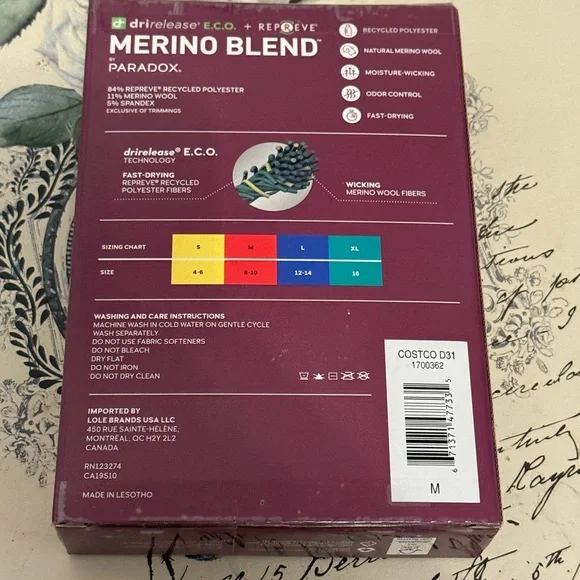 Paradox Deep Purple Merino Blend Long Sleeve Top - Picture 5 of 5